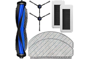 Replenishment Kit | Compatible with Ecovacs Deebot N30, N30 Plus White | 1 Main Roller Brush, 2 Side Brushes, 2 Filters and 2 Mops 1 Cleaning Tool (ED_N30 PlusWH_FULLKIT)