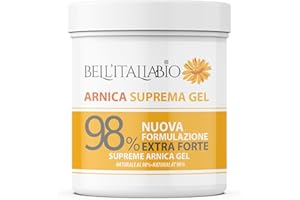 BELL'ITALIABIO Arnica per Cavalli Uso Umano Suprema 500 ml Arnica Gel Forte 98% Crema Recupero Muscoli Sportiva con Vitamina E, Menta e Lavanda, Made in Italy
