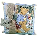 Kissen Quadrat Teddy Romantik blau (11470)