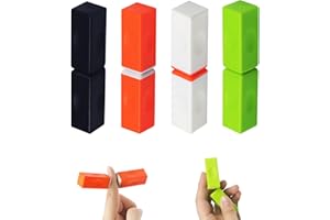 ACTSIME 4 Stück Bounce Ziegel, Magnetische Bauklötze, Bounce Bricks Magnetischer Zappelblock Spielzeug, Bausteine ​​Fidget Spinner, Magnet Brick Magische Dekompression Spielzeug