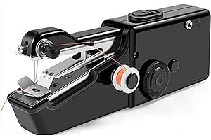 SANON Handnähmaschine, Elektrische Hand Nähmaschine, Mini Nähmaschine Schnellstichwerkzeug, Tragbare Nähmaschine für Heimwerker Zuhause Reisen