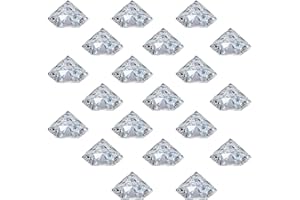 HOHIYA 20 Pc Place Card Holders for Weddings Diamond Table Name Holder for Memo Christmas Party Home Decoration Acrylic Crystal Clear