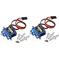 ElectroBot 2x Pcs SG90 Micro Servo Motor 9G RC Robot Helicopter Airplane Boat Controls