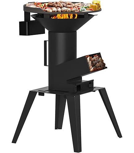 Onlyfire Stufa A Razzo In Acciaio 3-1 Rocket Stove Fornello A Razzo Da