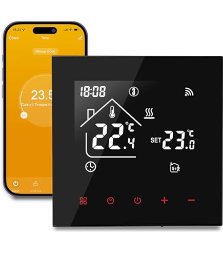 Termostato Touchscreen T-Touch 503 Bianco - Controllo Temperatura 230Vac GECA