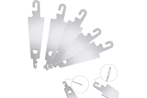 HLBKPX 20 Pcs Stainless Steel Hook Needle Threader, Embroidery Cross Stitch Needle Threading Tools, Hand Machine Sewing DIY Tool for Large Eye Needles Hand DIY Sewing(Size:1.81inch)