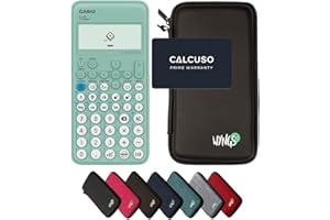 Casio fx-92 Collège avec Housse de Protection WYNGS Incluse Noir - Calculatrice Scientifique - Pack de Base