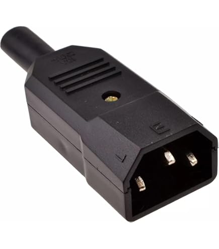 Connettore IEC C14 Maschio Con Portafusibile - Per Alimentazione PC, Monitor E Stampanti - Foto 3