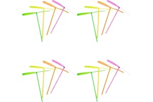 STRRNG 15 Pieces Dragonfly Hand Flying Toy,Plastic Hand-rubbed Flying Toy,Hand Rub Double Fly Leaf Toys,for Kids Outside Activities,Birthday Party Favors,OutsideYard Activities,Raffle Gifts.