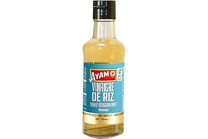 AYAM, Vinaigre De Riz, Riz à Sushis et makis, Assaisonnement pour Sauce Salade, 205 ml