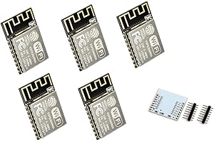 TECNOIOT 5PCS ESP8266 Serial WiFi Transceiver Module (ESP12S)