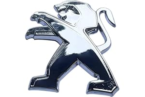 BUWAN 3D Métal Emblème Badge Voiture pour Peugeot 207 307 107 407 507 508 408 308 206 406 1008 5008 3008, Autocollant de Lettres pour Insigne de Décalcomanies de Coffre Arrière de Voiture/hayon
