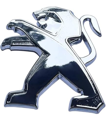 Autocollant 3D Lion Pour Peugeot - Emblème ABS 7,7x8,1 Cm, Pour 308, 206, 3008, 5008 Et Autres Modèles, Style B