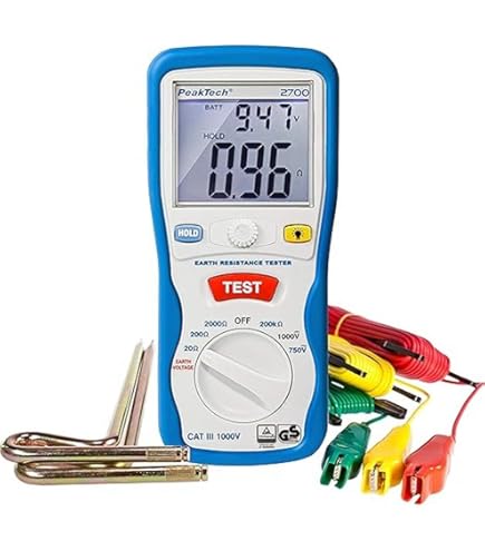 Medidor de Resistencia de Aislamiento,GR-6688B Probado de Resistencia de Aislamiento 200Gig Ohm digital Megger Megohm Meter con rango 500V/1000V/ 2500V/5000V,Pruebas para cable de calefacción