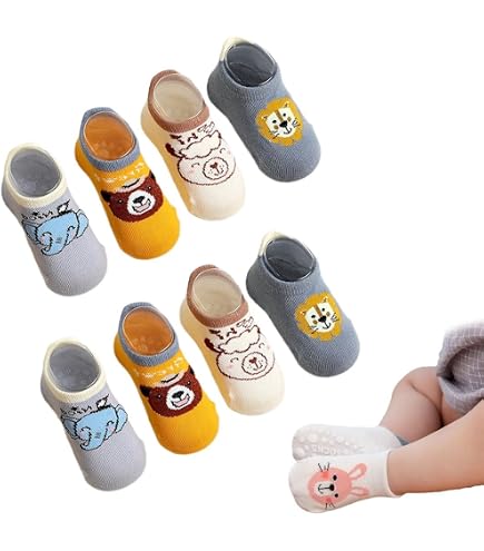 Weri Spezials Unisex Bebes e Bambini ABS Spugna Coniglio Pantofole Calze Antiscivolo Rosa Rosa 9-12 mesi