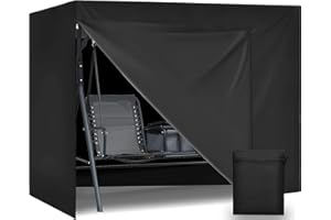 Aipwerer Pokrowiec na huśtawkę Hollywood, 3-4-osobową, wodoszczelna, wiatroszczelna, odporna na warunki zimowe, odporna na rozerwanie, 600D, pokrowiec ochronny na huśtawkę ogrodową, kosz plażowy (220