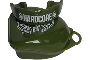Mouthguard Hardcore Training - Adults - Blue Green - Sports Mouth Guard - MMA Rugby Hockey Boxing Karate-Forest Camo Protector Bucal Deportes de Contacto Artes Marciales Boxeo