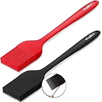 Walfos Silicone Basting Pastry Brush, 450°F Heat Resistant Pastry Brush Set, Prefect for BBQ Grill Baking Kitchen Cooking, St