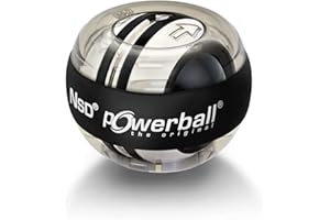 Powerball Kernpower Autostart Core, attrezzo giroscopico manuale con rotore in metallo con meccanismo di sollevamento, colore: grigio trasparente