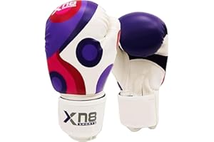 XN8 SPORTS Xn8 Kids Boxing Gloves with Punch Numbers Combinations Multi-layered Boxing Gloves Kids - Self-taught Kickboxing MMA Grappling Muay Thai Karate Futuristic Punching Gloves boys & Girls (4 oz 6 oz)