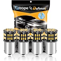 4 Ampoules LED 1156 BA15S 6500K Blanc - 12-24V - Pour Feux Recul, Clignotants - 3014 SMD