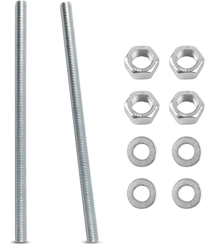 QUARKZMAN 8 stuks draadstangen, M6 x 50 mm, 304 roestvrij staal