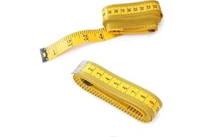 CRIVEPLE Cinta métrica de costura, 2 cintas métricas, cestas de 300 cm, cinta métrica de sastre, cinta métrica suave de doble cara, cinta métrica extra larga, cinta métrica suave para sastres para medir