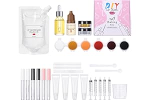 Demsyeq Lip Gloss Making Kit Lip Gloss Making Supplies Girls Lip Gloss Kit Moisturizing Lip Stain Handmade Set Make Your Own Lip Gloss Kits For Girls Women