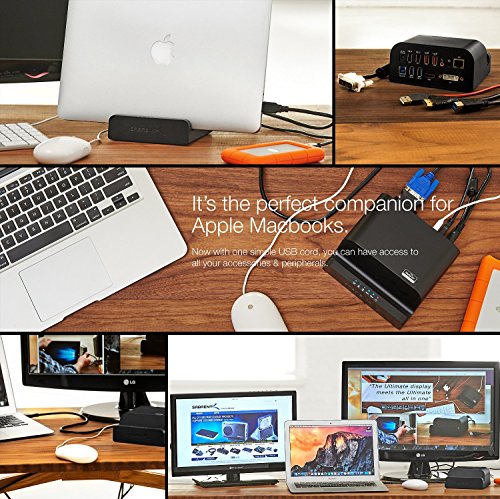 Sabrent USB 3.0 Universal-Dockingstation mit Ständer für Tablets und Laptops unterstützt Windows & Mac (DS-RICA) - 4