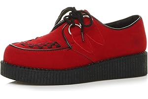 AJVANI Mens lace up Platform Shoes Teddy boy lace up Brothel Creepers Size.