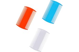 CHUANGOU Tragbare Kunststoff Nit Comb feinzahniger Kamm Double-Side, für Katzen Mensch Hund zur Entfernung Schuppen Haar Fleck, blau, orange, weiß