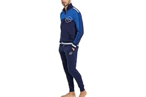 LOTTO homewear Tuta Sportiva Uomo in Cotone Garzato Pimavera Estate Leggera S M L XL XXL 3XL 4XL 5XL