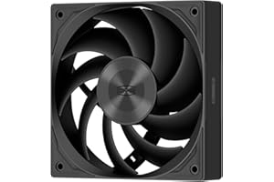 PCCOOLER F5 R120 Ventilateurs de boîtier, 120mm PWM 4 broches FDB Fan, ventilateur de boîtier PC en chaîne Daisy de 2200 RPM, ventilateur de boîtier PC à 3 modes 86 CFM 3.2 mmH2O, noir - 1 pack