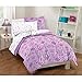 Produktbild Dream Factory Purple Princess Hearts And Crowns Girls Comforter Set, Multi, Full by Dream Factory