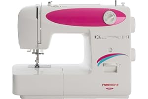 Necchi N82 Macchina per Cucire, Interno in pressofusione in Alluminio, scocca in ABS, Rose, Regular