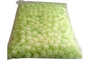 Roadoor Bagliore Luminoso Perline da Pesca Esche da Pesca Perline Luminose Notte di Plastica dai Colori Vivaci Perline Luminose per La Pesca per La Pesca al Buio 100 Pezzi/Borsa
