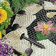 Pond Cover Net - Garden Koi Fish Pond Pool Netting Heron Fox Protector + Pegs (3 x 4m)