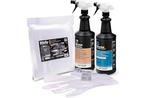 ERRECOM Zestaw do czyszczenia klimatyzatorów, zawiera Clima-Net 1L (jednostki wewnętrzne i filtry), osłona Wally, BIO-Alkaline 1L zasadowy detergent (jednostki zewnętrzne) + rękawiczki