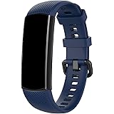 MAKACTUA Armband Kompatible für Honor Band 5 Damen Herren, Silikon Ersatz Fitness Armband und Uhrenarmband Sportarmband und W