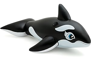Intex 58561NP - Aufblasbares Reittier Orca, Vinyl, Mehrfarbig, 193x119 cm