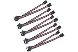 VRABOCRY 15 cm 4 pin SM Splitter JST maschio 1 a 2 maschio e femmina per strisce LED 5050/3528 RGB colore APA102 WS2801 LPD8806