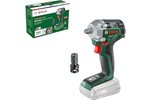 Bosch Cordless Impact Wrench UniversalImpactDrive 18V-350 (Powerful Tightening and Construction Fixing; Max. Torque: 350 Nm; Hex Adapter; 18 Bolt System; Without Battery)