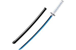 LIZHIZHI Demon Slayer Sword 75cm(30in) Bamboo Samurai Sword Katana Sword,Handmade Katana Anime Cosplay Props,Bamboo Blade Toys for Kids,Boys Girls Gift Party Favor