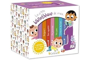 La petite bibliothèque de mes 1 an – Coffret avec 6 livres tout-carton – À partir de 1 an