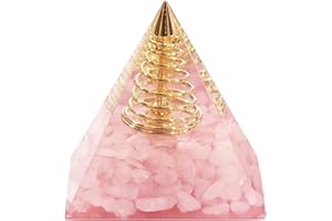 Nupuyai Crystal Pyramid Gemstone Healing Stone Energy Pyramids for Positive Energy Reiki Healing Meditation and House Feng Shui Decoration