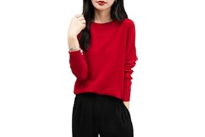 Chanyarn Femme 100% Lain Merino Col Rond Pull 2024 Décontracté Manches Longues sans Couture Pull en Tricot