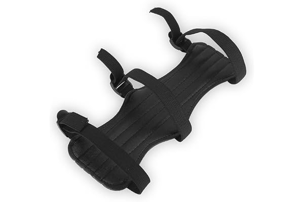 VGEBY Protège Bras de tir à l'arc Protection d'avant-Bras en Cuir PU avec 3 Sangles élastiques réglables Consumerelectronics Équipement De Consumerelectronics Équipement De Protection De Sport