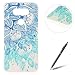Produktbild LG G5 Hülle Silikon - Feeltech [Free Black 2 in 1 Stylus Pen] Transparent Weiche Schutzhülle Weicher Flexibel Gel Silikon TPU Hülle ultra dünn Stoßfest Telefon Kasten Schutz Tasche Schutzhülle Durchsichtig Handyhülle Crystal Clear Backcover Bumper Case Schale für LG G5 with Embossed Pattern Design - Blau
