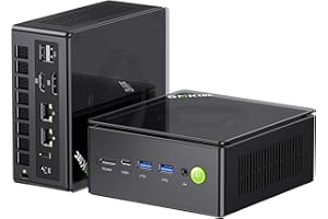 GMKtec Mini PC Ryzen 7 8845HS (8 C/16T, jusqu'à 5,1 GHz) K8 Plus 32G DDR5 2T SSD W11 Pro | Quadruple écran 4K | Type-C |Wi-FI 6| Bluetooth 5.2|Double Carte réseau 2,5 GHz|HDMI 2.1 | USB 4.0