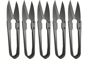 iCovalescent 5 StückeTrimmschere, Gartenschere, Beschichtete Premium Ernteschere Edelstahl, Trimmschere Bonsaiwerkzeug Bonsai Schere Schneiden Tuch Werkzeug zum Nähen Gardering